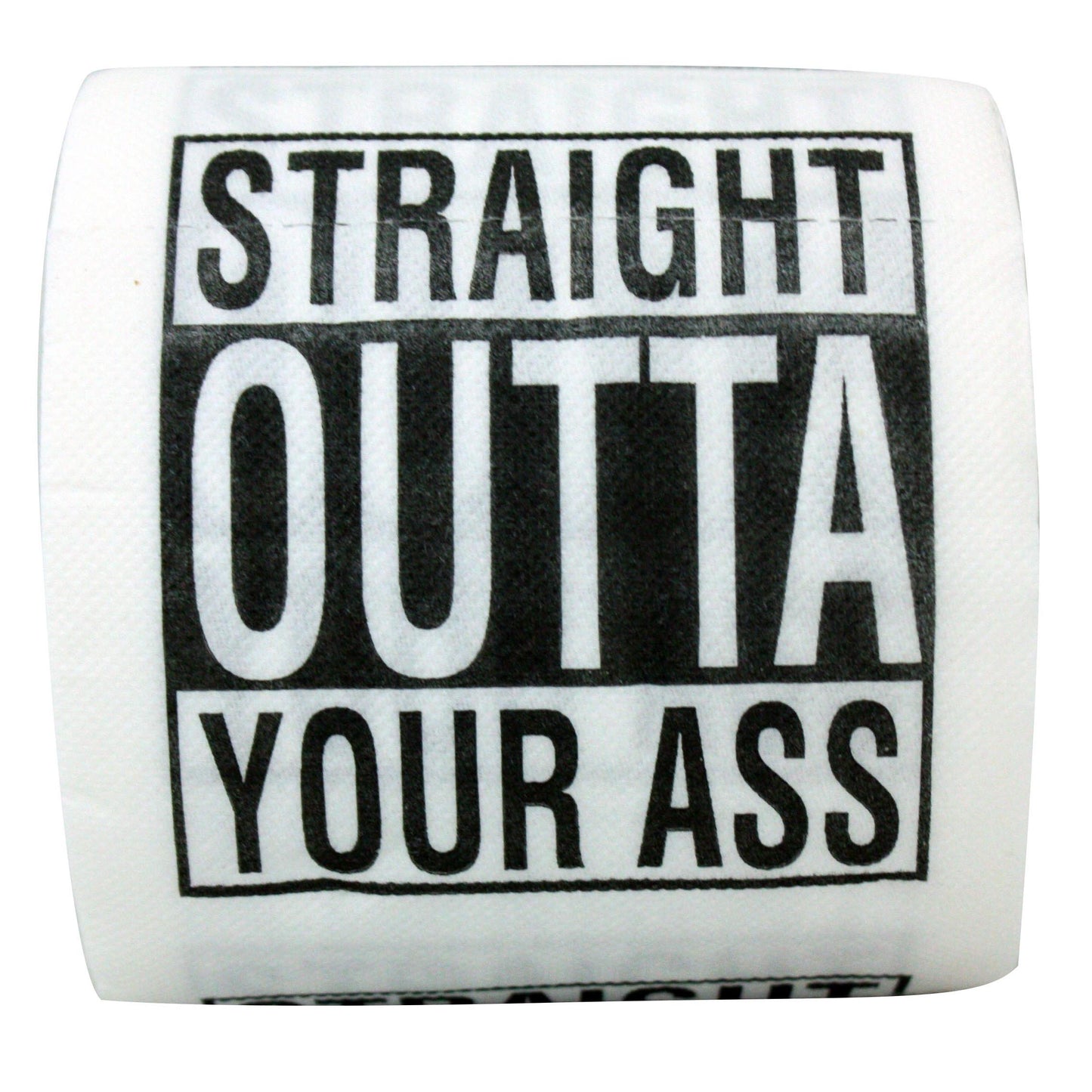 Novelty Toilet Paper - Straight Out Of Your Ass - Gift and Stocking Stuffer
