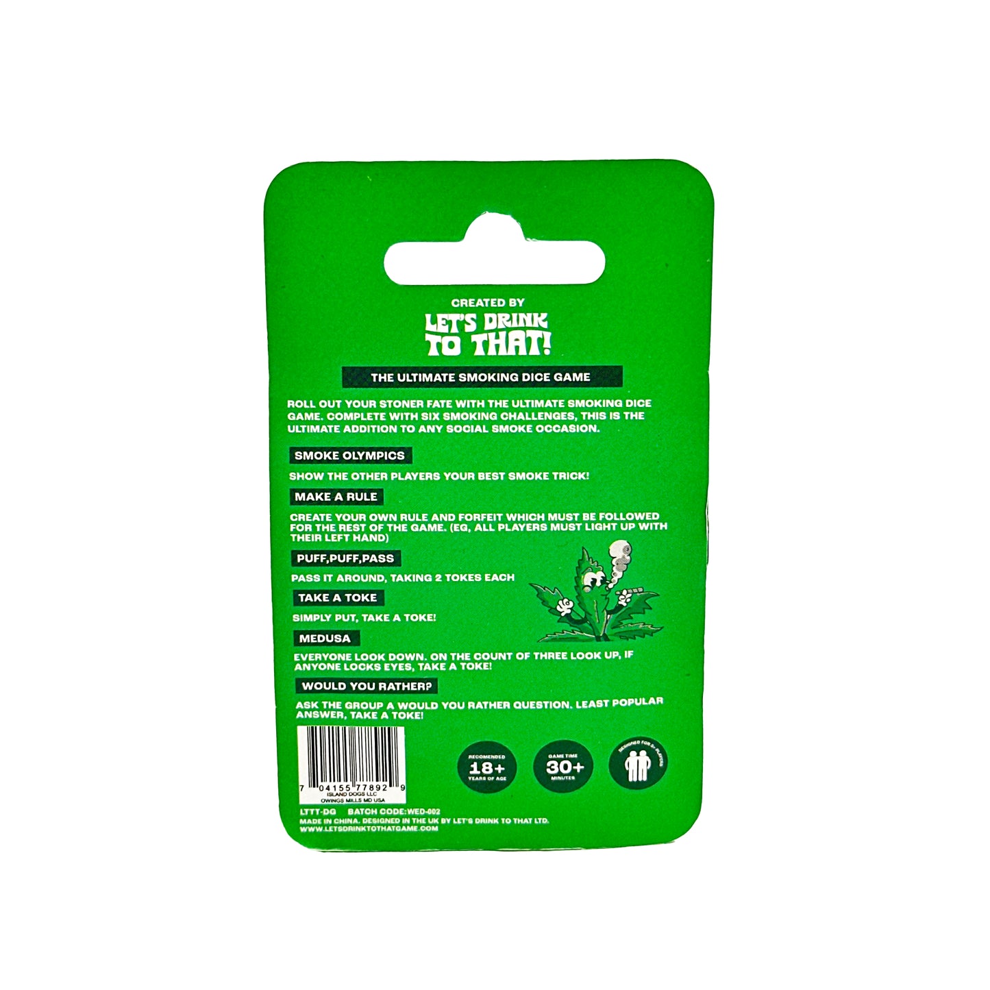 Let's Drink To That - Smoking Dice