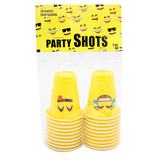 20 pc Smiley shot cups
