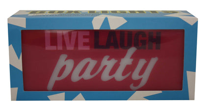 Live Laugh Party Box Light