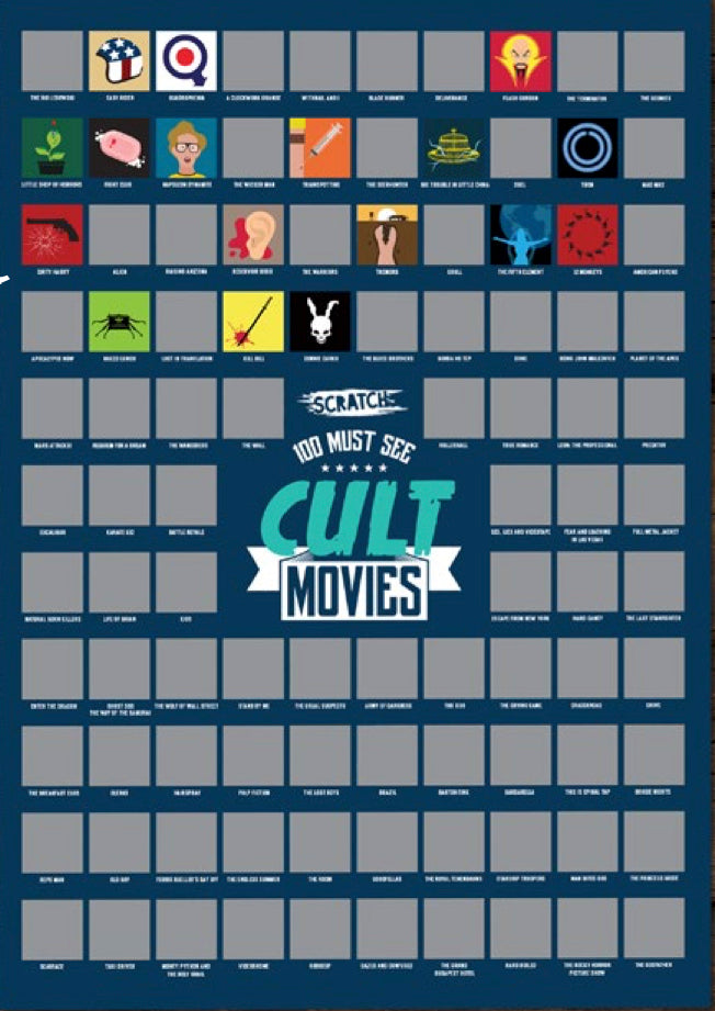 Cult Movies Scratch Off Poster – Island Dogs