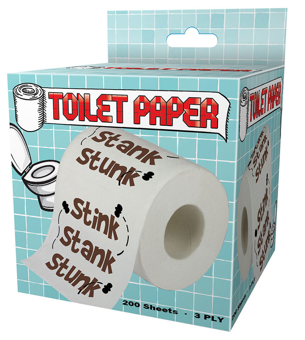 Novelty Toilet Paper - Stink Stank Stunk - Gift and Stocking Stuffer