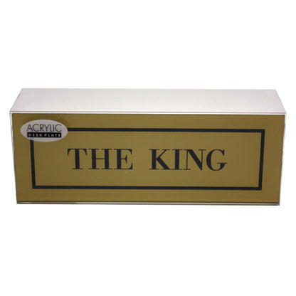 The King Desk Plate