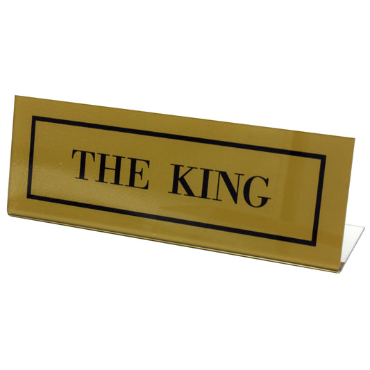 The King Desk Plate