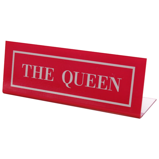 The Queen Desk Plate