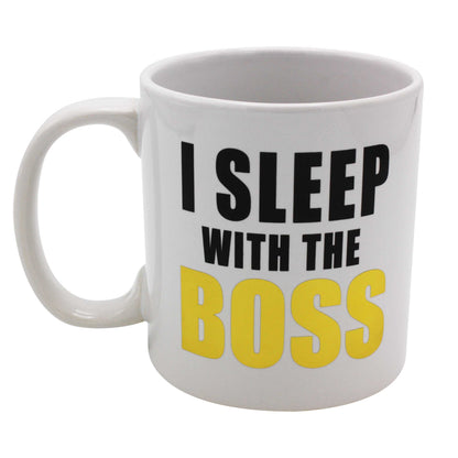 Giant I Sleep With The Boss Mug