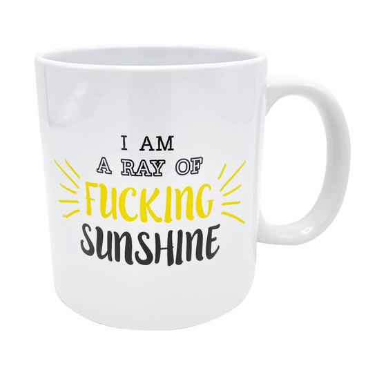Giant White Ray of Fucking Sunshine Mug