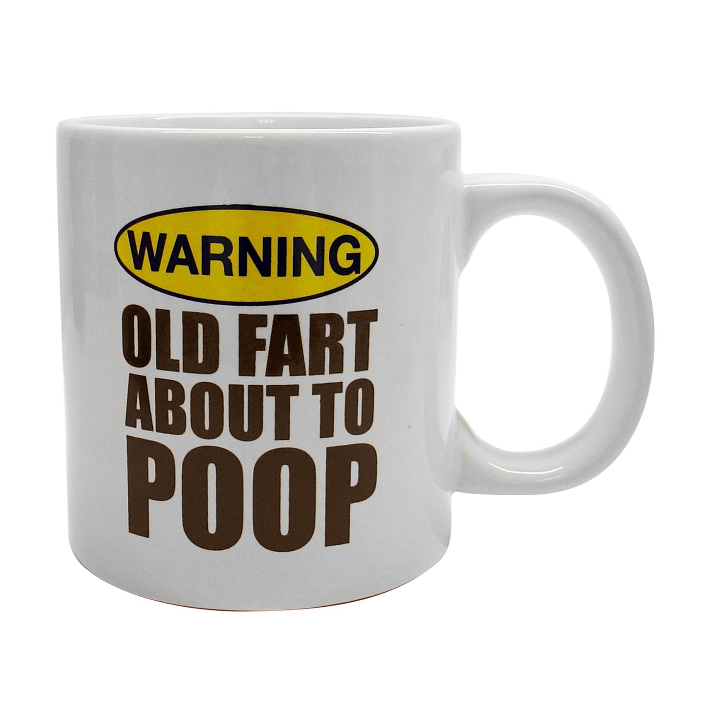 Giant Old Fart About To Poop Mug