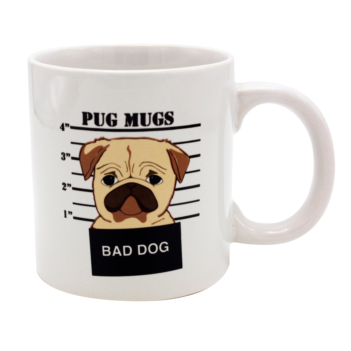 Giant Bad Dog Pug Mug