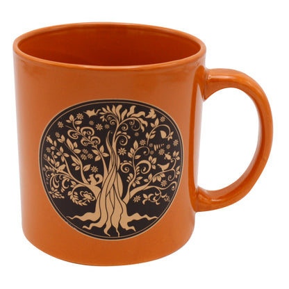 Giant Orange Tree of Life Mug