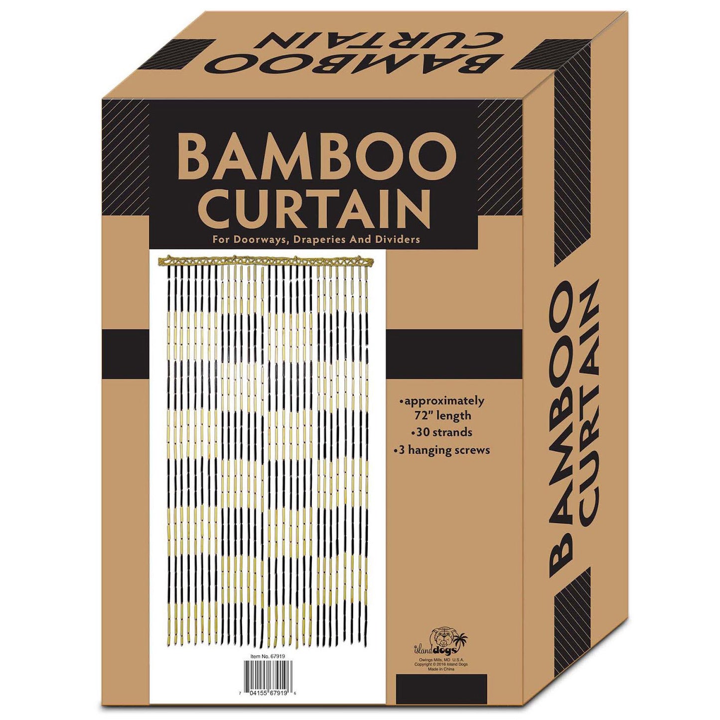 bamboo curtain - checkerboard