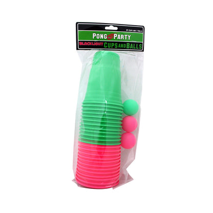Blacklight Pong Set pink/green