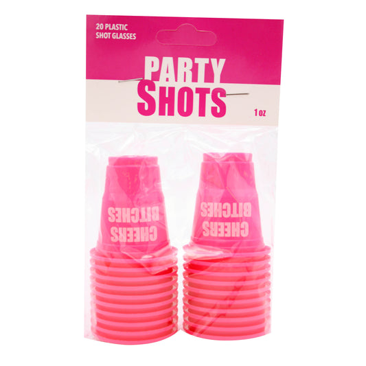 20 pc Cheers Bitches shot cups