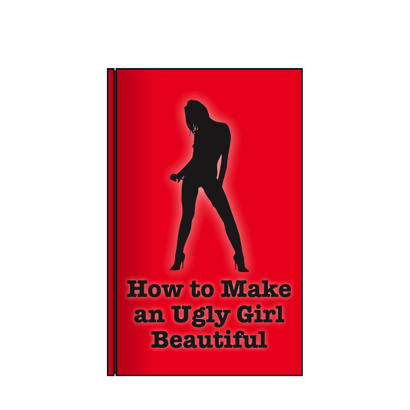 Ugly Girl Book Flask