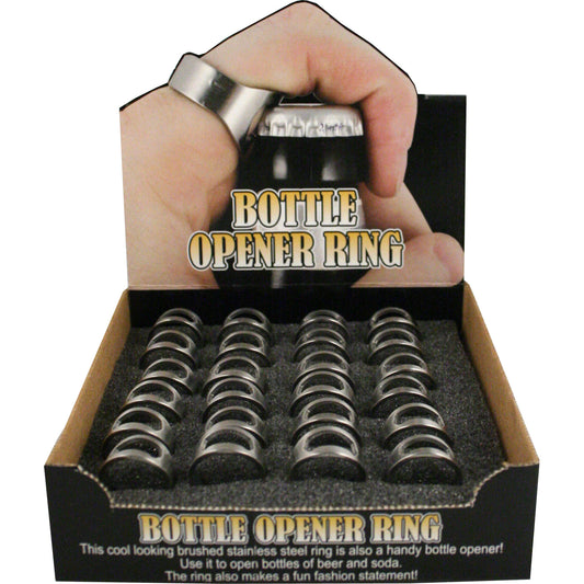 Bottle Opener Ring Display 24pc