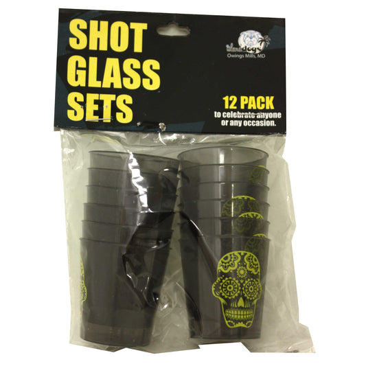 Candy Skull Shot Glass Set