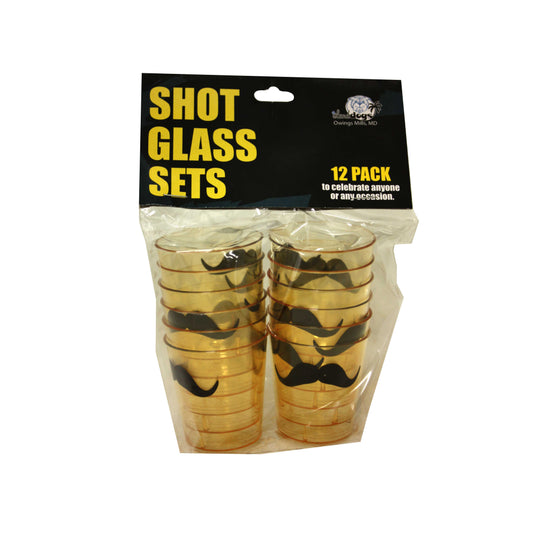 Mustache Shot Glass Set