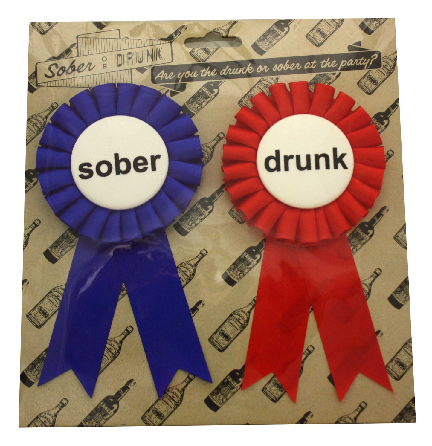 Drunk and Sober 2 pc Ribbon Set