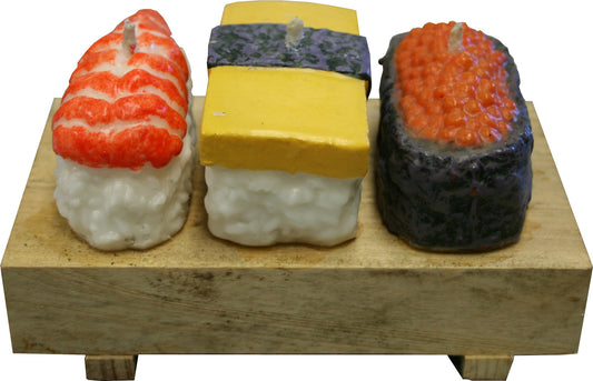 Sushi Candle Set on Block