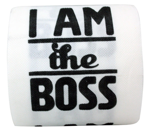 Novelty Toilet Paper - I Am The Boss - Gift and Stocking Stuffer
