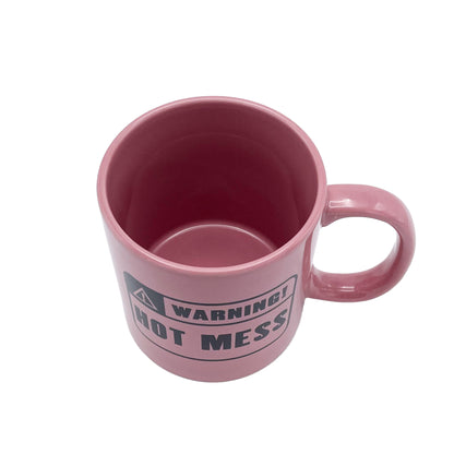 Giant Warning: Hot Mess Mug