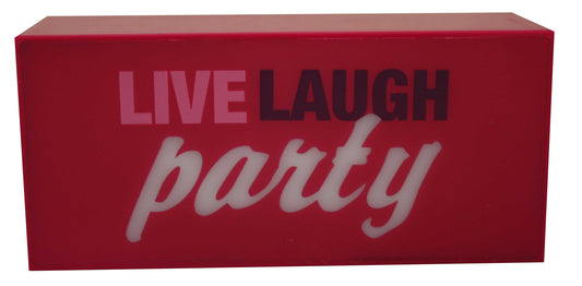 Live Laugh Party Box Light