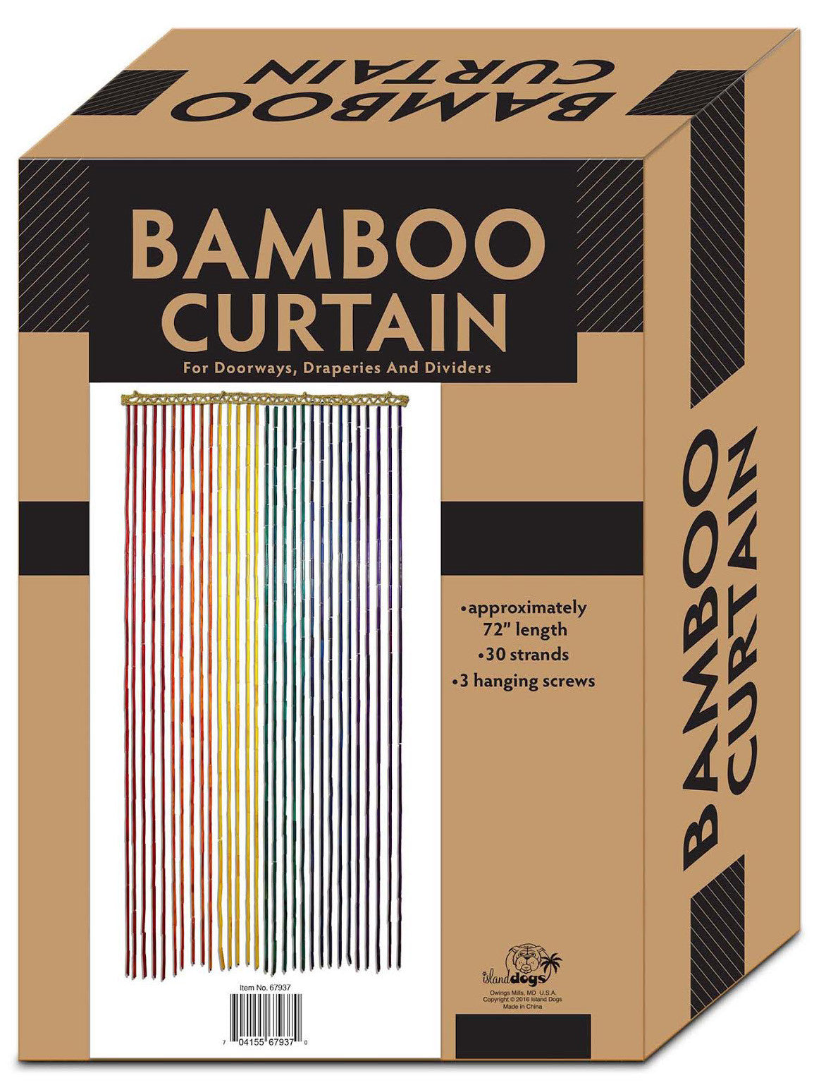 Bamboo Curtain - Rainbow