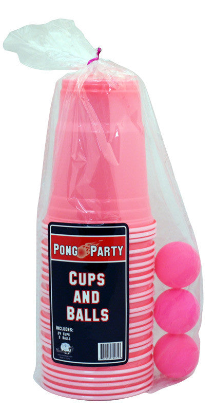 Hot Pink Party Pong Set
