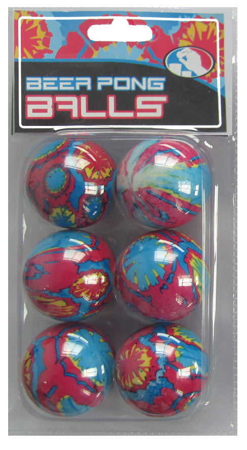Tie Dye Pong Balls