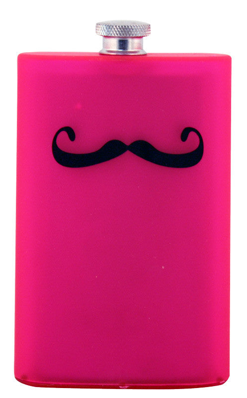 Mustache Acrylic Flask