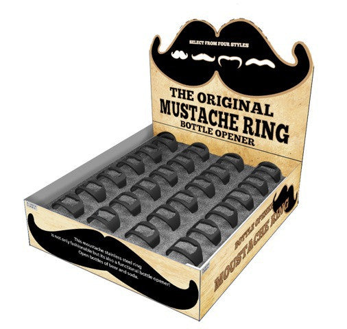 Mustache Opener Ring Display