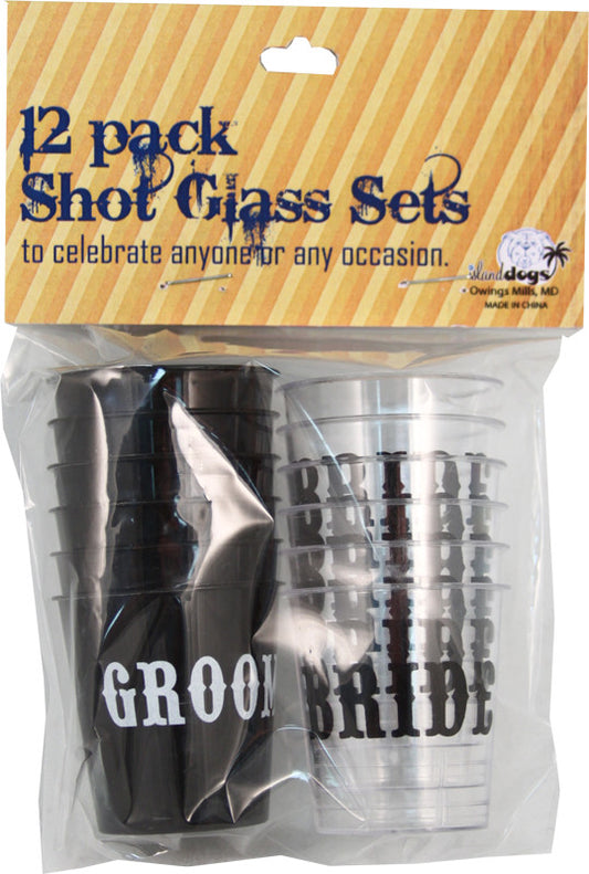 Bride / Groom Shot Glass Set