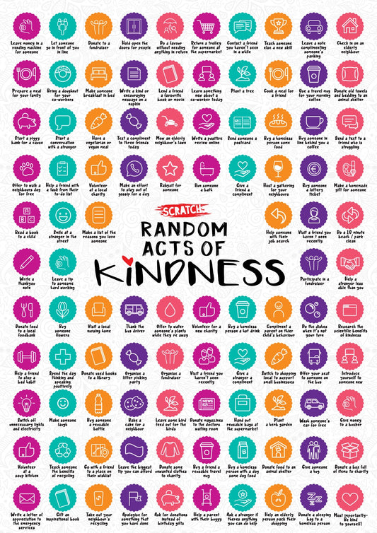 Random Acts of Kindness Scratch Poster